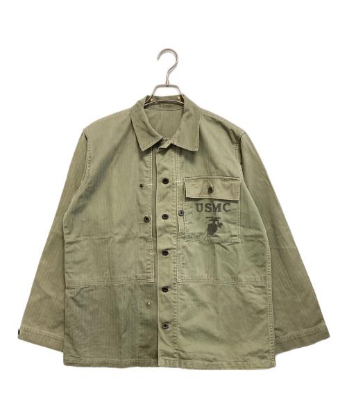 USMC（ユーエスエムシー）USMC (ユーエスエムシー) P-44 HBTジャケット オリーブ サイズ:36の古着・服飾アイテム