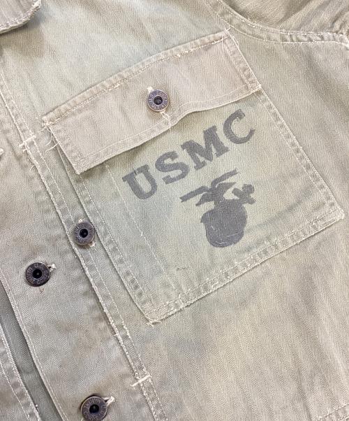USMC（ユーエスエムシー）USMC (ユーエスエムシー) P-44 HBTジャケット オリーブ サイズ:36の古着・服飾アイテム