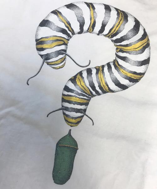 liberty organics（リバティオーガニック）liberty organics (リバティオーガニック) アートTシャツ ホワイト サイズ:Ｍの古着・服飾アイテム