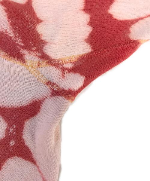 USED（ユーズド）USED (ユーズド) ブリーチ加工ラグランスウェット レッド サイズ:表記なしの古着・服飾アイテム