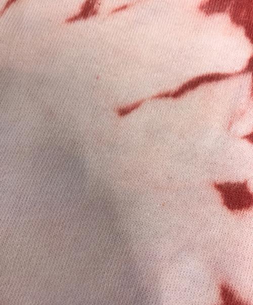 USED（ユーズド）USED (ユーズド) ブリーチ加工ラグランスウェット レッド サイズ:表記なしの古着・服飾アイテム