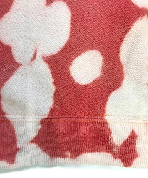 USED（ユーズド）USED (ユーズド) ブリーチ加工ラグランスウェット レッド サイズ:表記なしの古着・服飾アイテム
