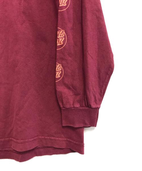 SANTA CRUZ（サンタクルーズ）SANTA CRUZ (サンタクルーズ) 袖プリント長袖Tシャツ レッド サイズ:表記なしの古着・服飾アイテム