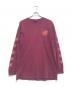 SANTA CRUZ（サンタクルーズ）の古着「袖プリント長袖Tシャツ」｜レッド