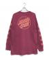 SANTA CRUZ (サンタクルーズ) 袖プリント長袖Tシャツ レッド サイズ:表記なし：10000円