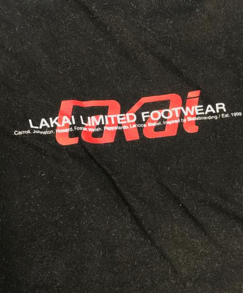 Lakai footwear（ラカイ）Lakai footwear (ラカイ) プリントTシャツ ブラック サイズ:Lの古着・服飾アイテム