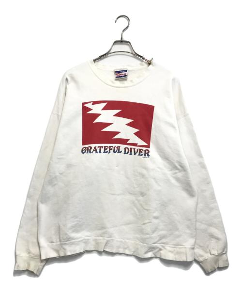 Hanes（ヘインズ）Hanes (ヘインズ) プリントスウェット ホワイト サイズ:不明の古着・服飾アイテム