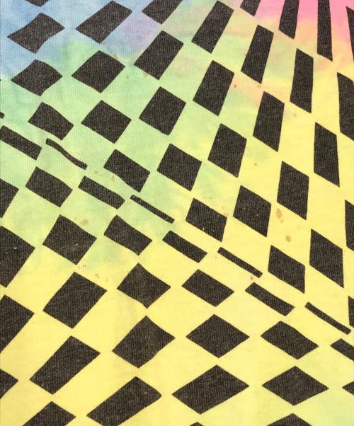 VINTAGE（ヴィンテージ）VINTAGE (ヴィンテージ) サイケデリック総柄染み込みTシャツ マルチカラー サイズ:XLの古着・服飾アイテム