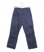 VINTAGEヴィンテージ）の古着「ベイカーライトオンスデニムパンツ」｜インディゴ
