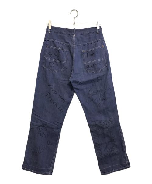 VINTAGE（ヴィンテージ）VINTAGE (ヴィンテージ) ベイカーライトオンスデニムパンツ インディゴ サイズ:不明の古着・服飾アイテム