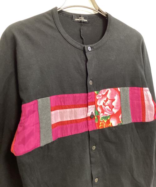 tricot COMME des GARCONS（トリココムデギャルソン）tricot COMME des GARCONS (トリココムデギャルソン) 花柄プリントカーディガン ブラック サイズ:表記なしの古着・服飾アイテム