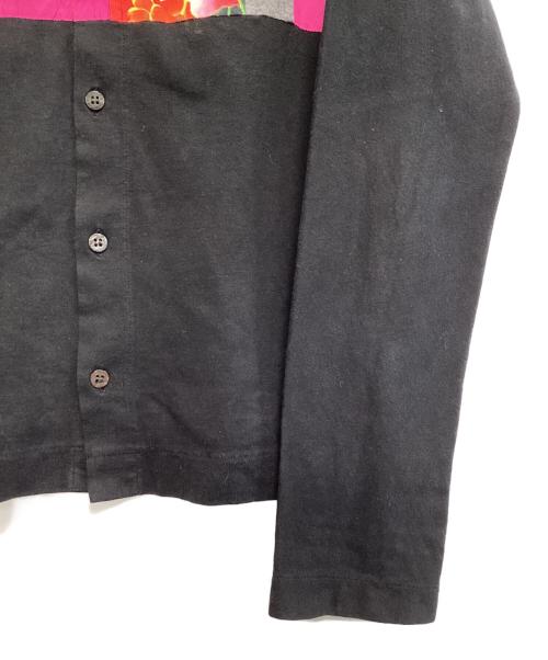 tricot COMME des GARCONS（トリココムデギャルソン）tricot COMME des GARCONS (トリココムデギャルソン) 花柄プリントカーディガン ブラック サイズ:表記なしの古着・服飾アイテム