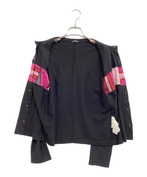 tricot COMME des GARCONS（トリココムデギャルソン）tricot COMME des GARCONS (トリココムデギャルソン) 花柄プリントカーディガン ブラック サイズ:表記なしの古着・服飾アイテム