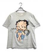キャラクターTシャツキャラクターTシャツ）の古着「90s・Betty Boop(ベティ・ブープ) キャラクターTシャツ」｜グレー