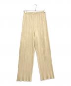 PLEATS PLEASEプリーツプリーズ）の古着「プリーツパンツ」｜ベージュ