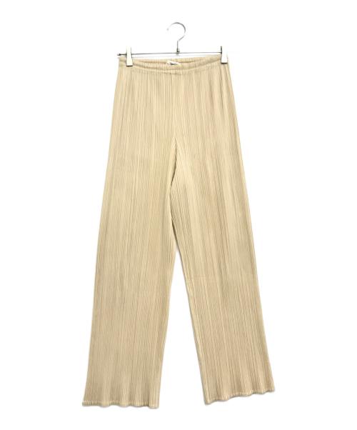 PLEATS PLEASE（プリーツプリーズ）PLEATS PLEASE (プリーツプリーズ) プリーツパンツ ベージュ サイズ:2の古着・服飾アイテム