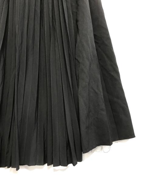 Y's（ワイズ）Y's (ワイズ) 切替ラップスカート ブラック サイズ:2の古着・服飾アイテム