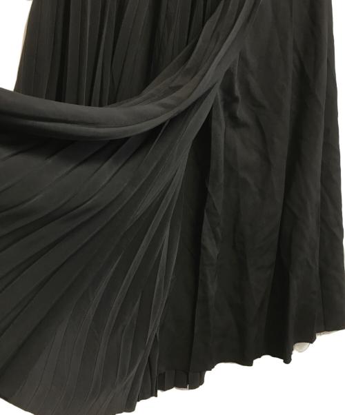 Y's（ワイズ）Y's (ワイズ) 切替ラップスカート ブラック サイズ:2の古着・服飾アイテム