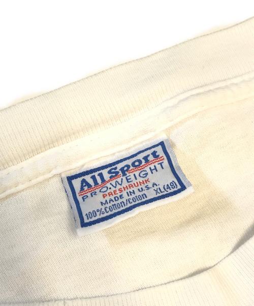 ALL SPORT（オールスポーツ）ALL SPORT (オールスポーツ) プリントTシャツ ホワイト サイズ:XLの古着・服飾アイテム