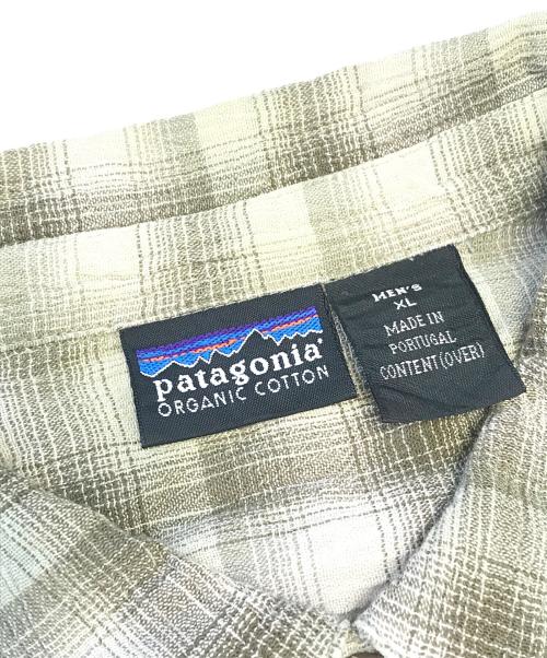 Patagonia（パタゴニア）Patagonia (パタゴニア) オンブレチェック半袖シャツ グリーン サイズ:XLの古着・服飾アイテム
