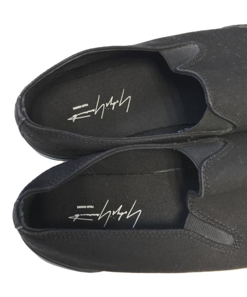 Yohji Yamamoto pour homme（ヨウジヤマモト プールオム）Yohji Yamamoto pour homme (ヨウジヤマモト プールオム) ローカットスニーカー ブラック サイズ:3の古着・服飾アイテム