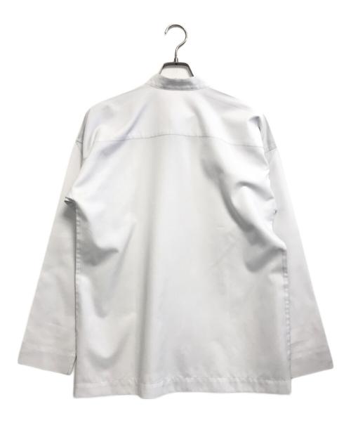 ISSEY MIYAKE（イッセイミヤケ）ISSEY MIYAKE (イッセイミヤケ) バンドカラーシャツ グレー サイズ:2の古着・服飾アイテム