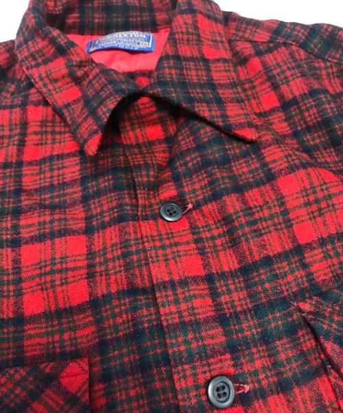 PENDLETON（ペンドルトン）PENDLETON (ペンドルトン) ボードネルシャツ レッド サイズ:Mの古着・服飾アイテム