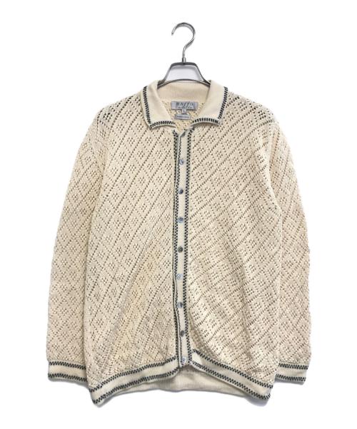 RAffa MOLINA（ラファモリーナ）RAffa MOLINA (ラファモリーナ) ハンドメイドニットカーディガン ホワイト サイズ:Lの古着・服飾アイテム