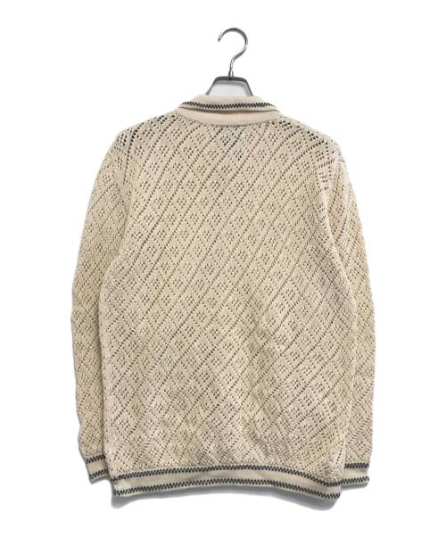 RAffa MOLINA（ラファモリーナ）RAffa MOLINA (ラファモリーナ) ハンドメイドニットカーディガン ホワイト サイズ:Lの古着・服飾アイテム