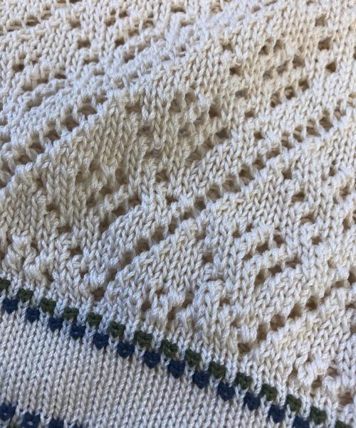 RAffa MOLINA（ラファモリーナ）RAffa MOLINA (ラファモリーナ) ハンドメイドニットカーディガン ホワイト サイズ:Lの古着・服飾アイテム