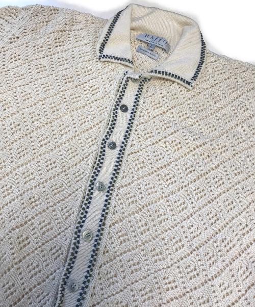 RAffa MOLINA（ラファモリーナ）RAffa MOLINA (ラファモリーナ) ハンドメイドニットカーディガン ホワイト サイズ:Lの古着・服飾アイテム