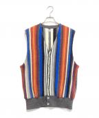 Coohemコーヘン）の古着「MULTI STRIPE KNIT VEST」｜マルチカラー