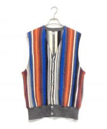 Coohem（コーヘン）の古着「MULTI STRIPE KNIT VEST」｜マルチカラー