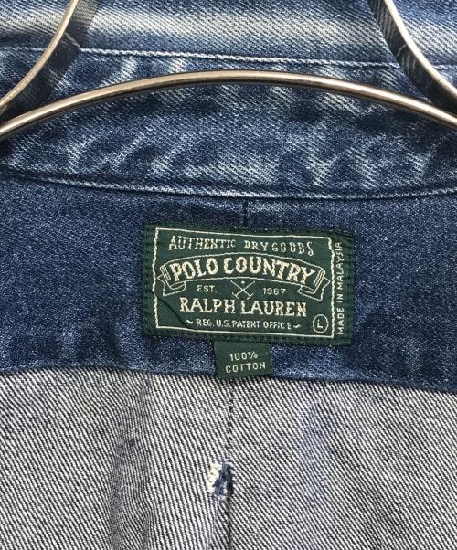 POLO COUNTRY（ポロカントリー）POLO COUNTRY (ポロカントリー) デニムシャツ インディゴ サイズ:Lの古着・服飾アイテム