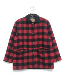 WOOLRICH（ウールリッチ）の古着「襟スウェードウールジャケット」｜レッド