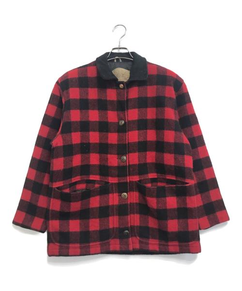 WOOLRICH（ウールリッチ）WOOLRICH (ウールリッチ) 襟スウェードウールジャケット レッド サイズ:Sの古着・服飾アイテム