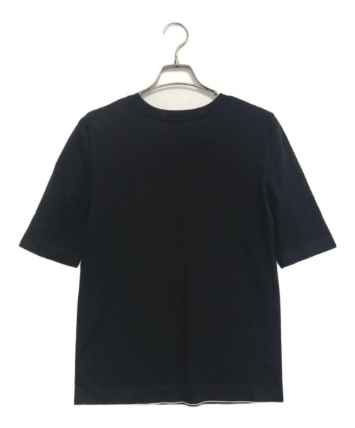 CHANEL（シャネル）CHANEL (シャネル) ポケットロゴ半袖ニットカットソー ブラック サイズ:36の古着・服飾アイテム