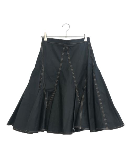 GIVENCHY（ジバンシィ）GIVENCHY (ジバンシィ) フレアスカート ブラック サイズ:38の古着・服飾アイテム