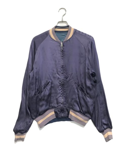 I'm from JAPAN（アイムフロムジャパン）I'm from JAPAN (アイムフロムジャパン) Hollywood Ranch Market (ハリウッドランチマーケッド) スカジャン ブルー×パープル サイズ:Sの古着・服飾アイテム