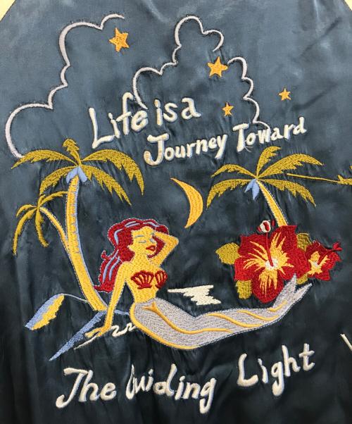 I'm from JAPAN（アイムフロムジャパン）I'm from JAPAN (アイムフロムジャパン) Hollywood Ranch Market (ハリウッドランチマーケッド) スカジャン ブルー×パープル サイズ:Sの古着・服飾アイテム