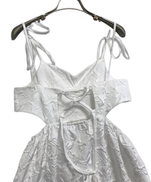 POPPY（ポピー）POPPY (ポピー) Balloon cami one-piece ホワイト サイズ:Lの古着・服飾アイテム