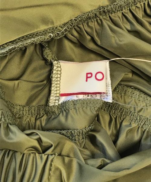POPPY（ポピー）POPPY (ポピー) リボンカーゴスカート オリーブ サイズ:Lの古着・服飾アイテム