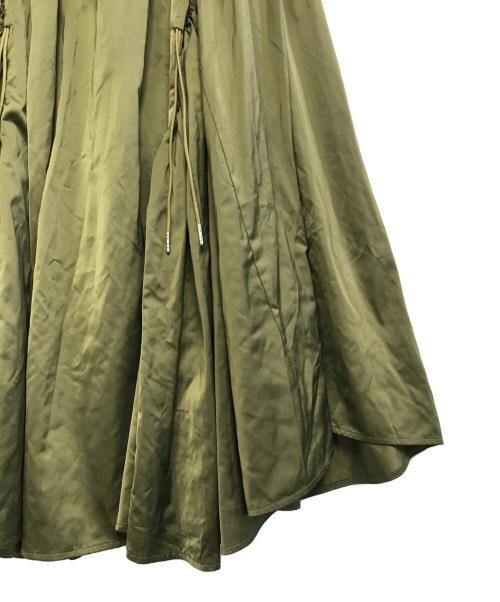 POPPY（ポピー）POPPY (ポピー) リボンカーゴスカート オリーブ サイズ:Lの古着・服飾アイテム