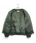 中古・古着 POPPY (ポピー) フラワーキルティングブルゾン オリーブ サイズ:F：9000円