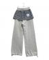 SETUPEXE (SETUPEXE) CHECK LAYRED SWEATPANTS グレー サイズ:OS：10000円