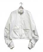 RANDYランディー）の古着「Lame BLOUSON/ブルゾン」｜ホワイト