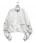 RANDY（ランディー）の古着「Lame BLOUSON/ブルゾン」｜ホワイト