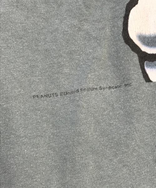 キャラクターTシャツ（キャラクターTシャツ）キャラクターTシャツ (キャラクターTシャツ) 90s SNOOPY(スヌーピー) プリントTシャツ グリーン サイズ:XLの古着・服飾アイテム