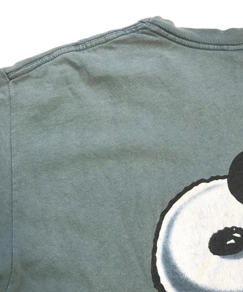 キャラクターTシャツ（キャラクターTシャツ）キャラクターTシャツ (キャラクターTシャツ) 90s SNOOPY(スヌーピー) プリントTシャツ グリーン サイズ:XLの古着・服飾アイテム