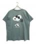 キャラクターTシャツ (キャラクターTシャツ) 90s SNOOPY(スヌーピー) プリントTシャツ グリーン サイズ:XL：12000円